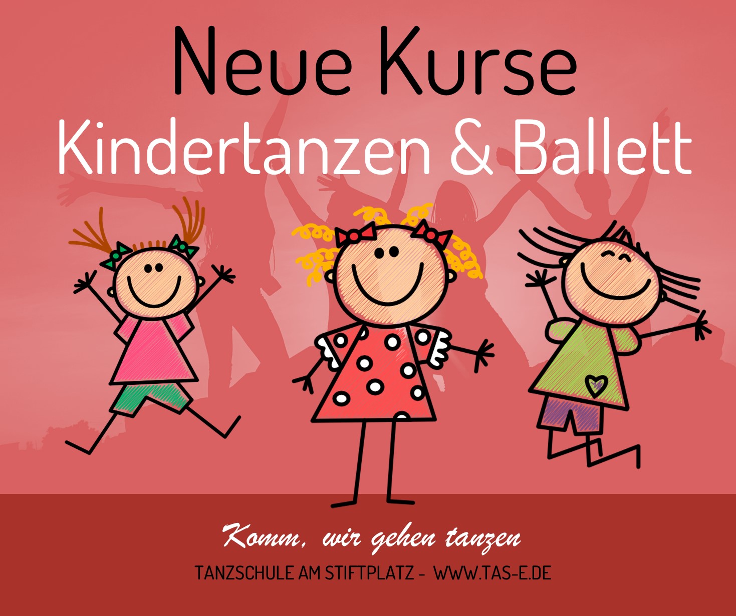 Bild der Facebook Werbung für Kindertanzen in der Tanzschule