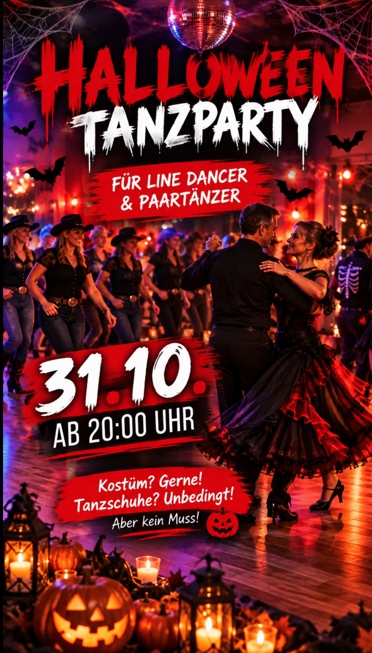 Halloween für Paartänzer und Line Dancer am 31.10.26 ab 20:00 Uhr